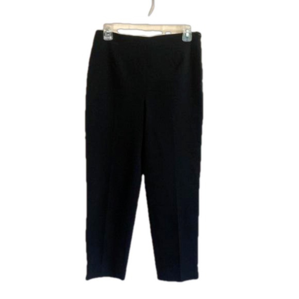 METRADAMO Made in Italy Women's Size 6 Black Ankle Slacks Professional Office